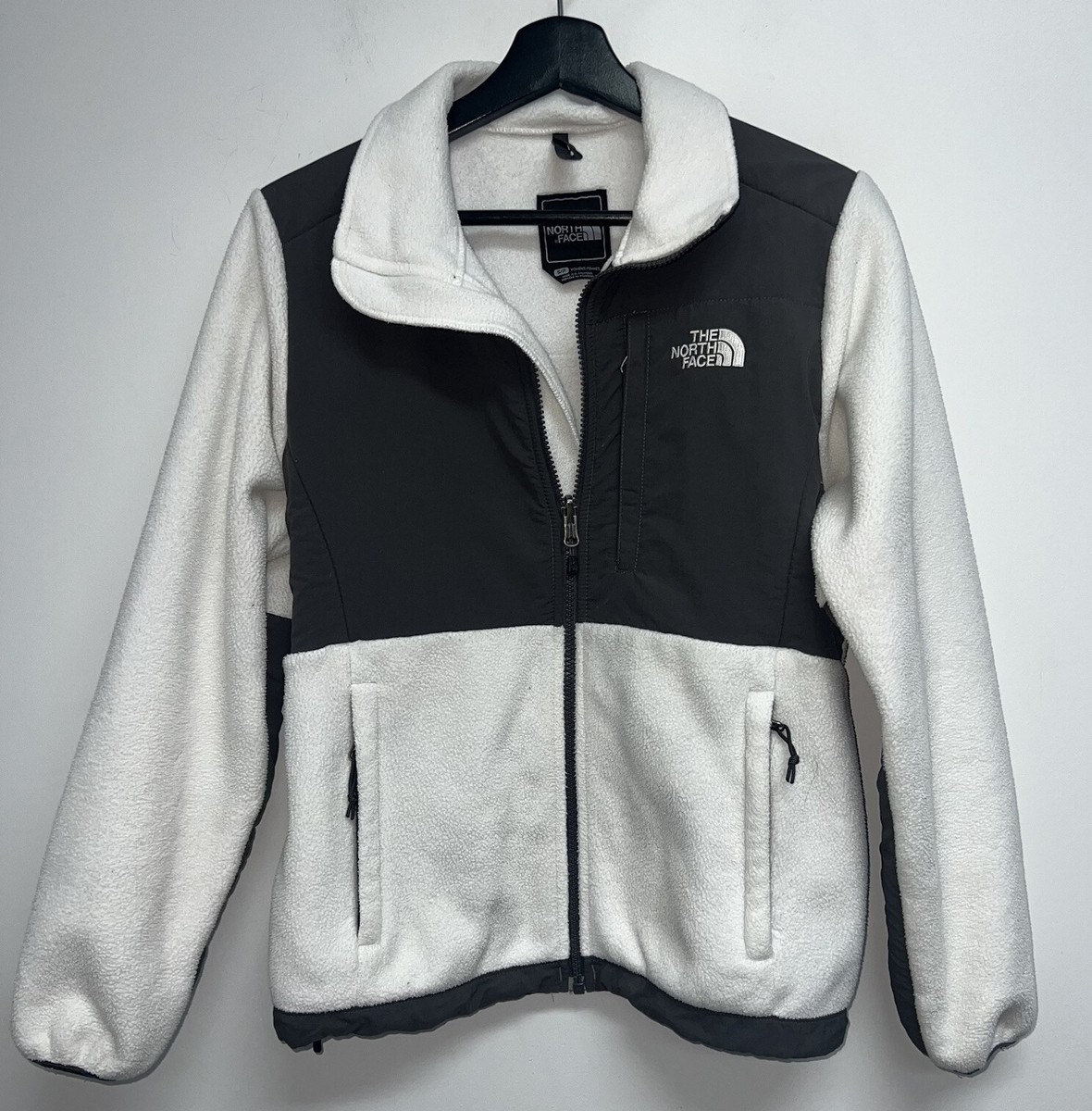 The North Face Denali Fleece Jacket Womens Size S White Gray