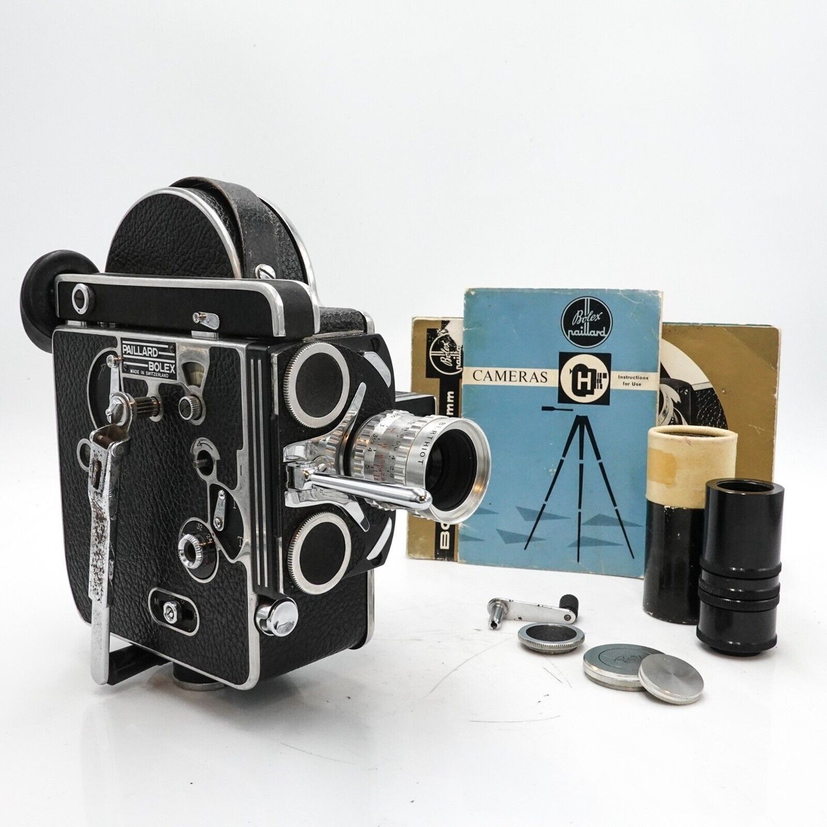 Paillard Bolex H16 Reflex 16mm Cine Film Camera & 25mm f/1.8 Lens