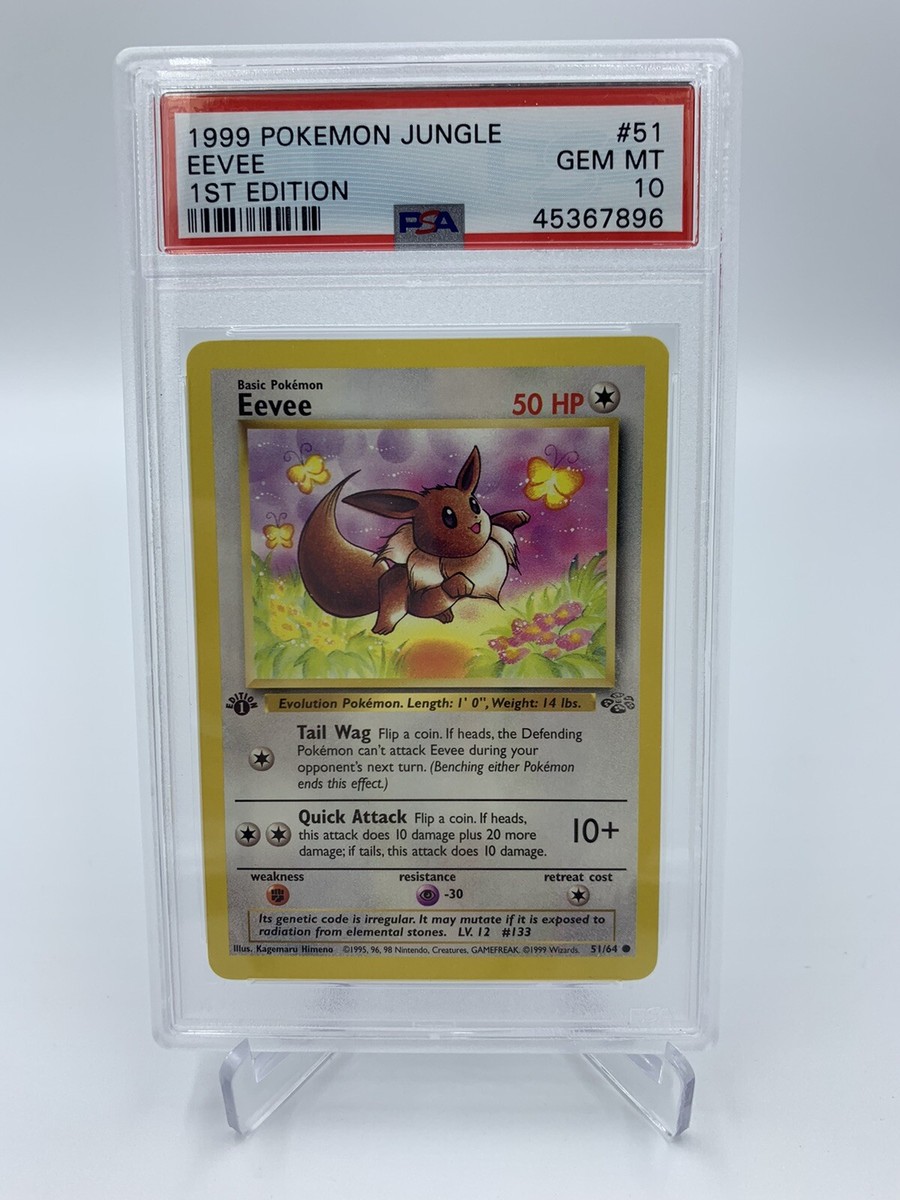 1999 Pokemon Jungle 1st Edition Eevee #51 PSA 10 GEM MINT | eBay
