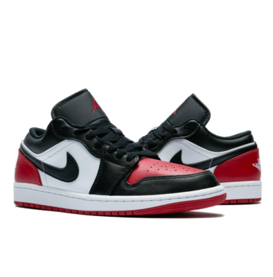 Nike Air Jordan 1 Low Chicago Bred Toe 2.0 Men's Sizes 553558-161