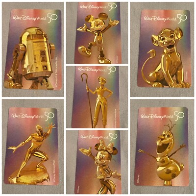 Walt Disney World 50th Anniversary & Theme Park Cards - Pick a