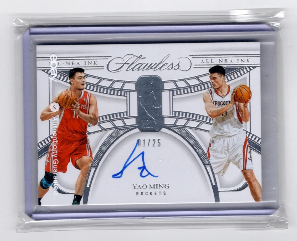 Panini Yao Ming Basketball Autographed Sports Trading Cards