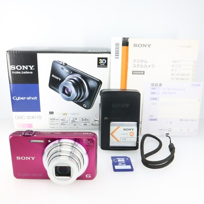 Mint] SONY Cyber-shot DSC- WX170 Pink Digital Camera 18.2MP 10x
