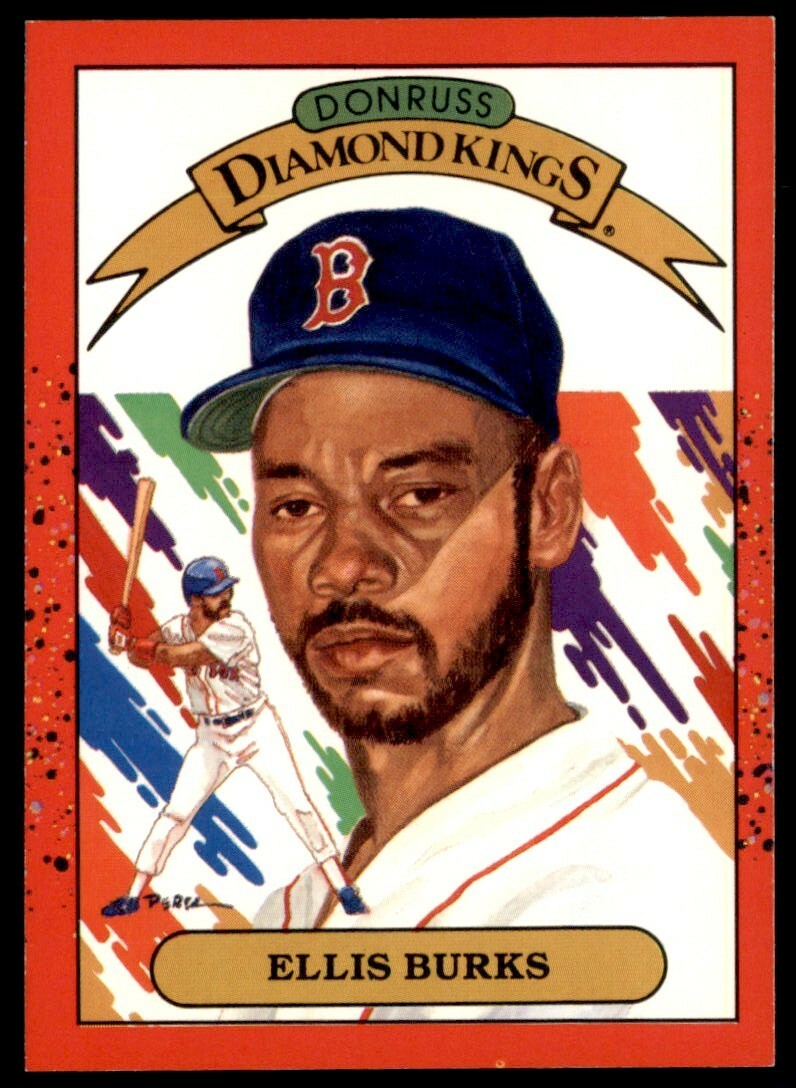 1989 Donruss Diamond Kings Ellis Burks Boston Red Sox #23 | eBay