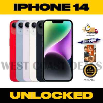 Apple iPhone 14 - 128 GB - Midnight (Unlocked) for sale online | eBay