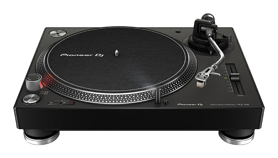 Pioneer DJ PLX-500-K Direct Drive Turntable – Black – Made in