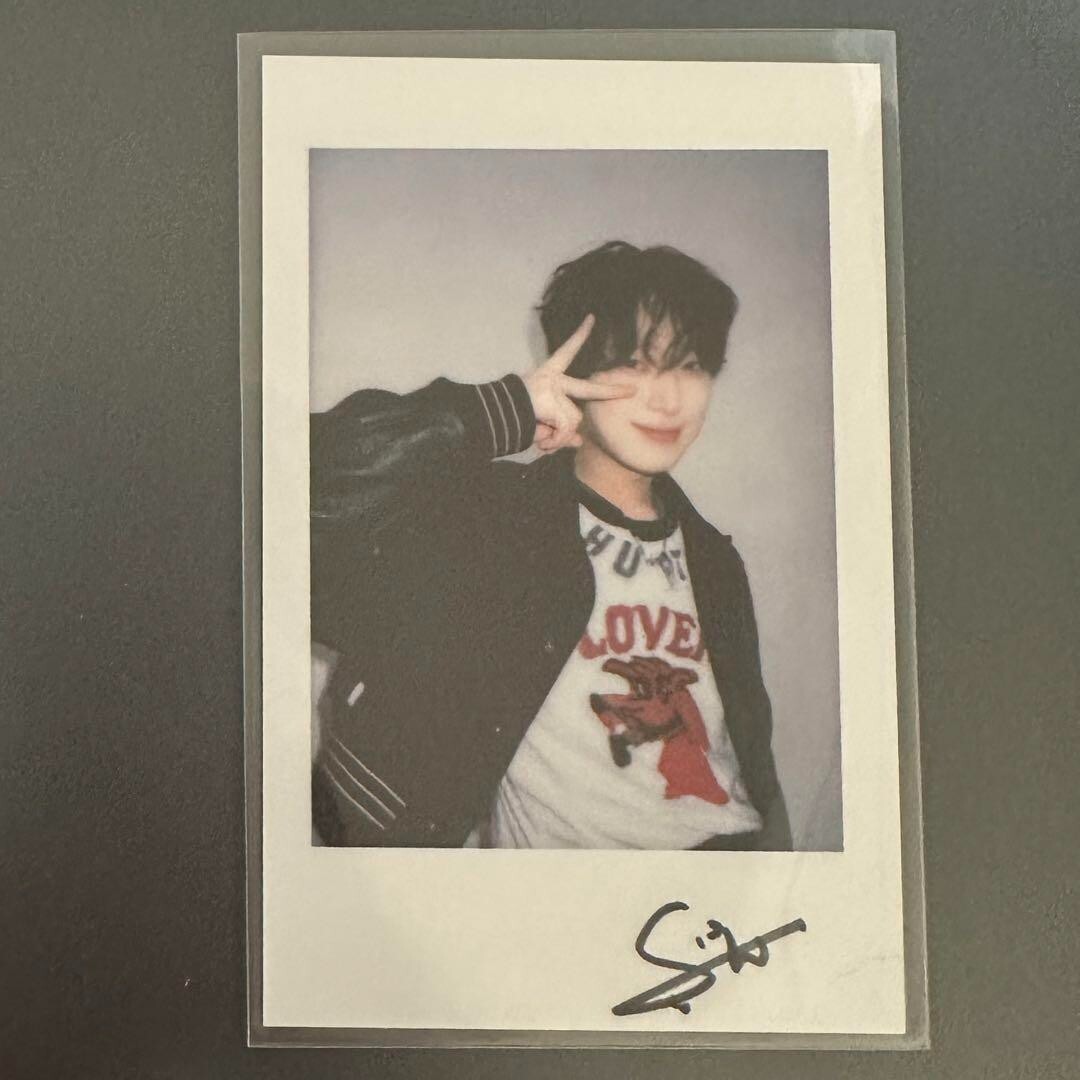 ENHYPEN SUNOO signed (Print) Polaroid Photocard Cheki ORANGEBLOOD