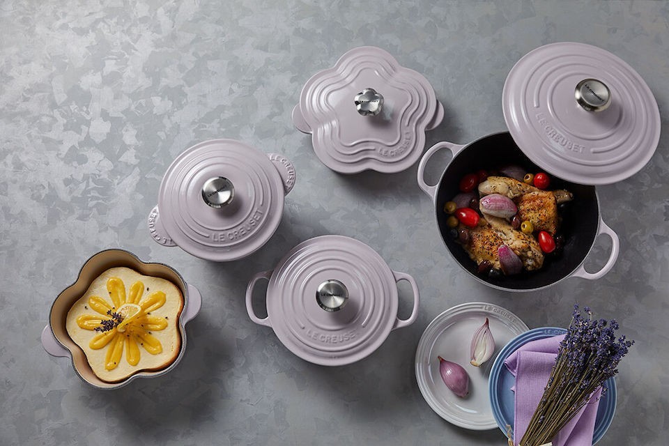 Le Creuset Signature Cocotte 22cm Shallot Dutch Oven 8.6in 3.5qt