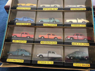 Vintage AHI Brand 12 Model Car Assortment Series 6093 Series