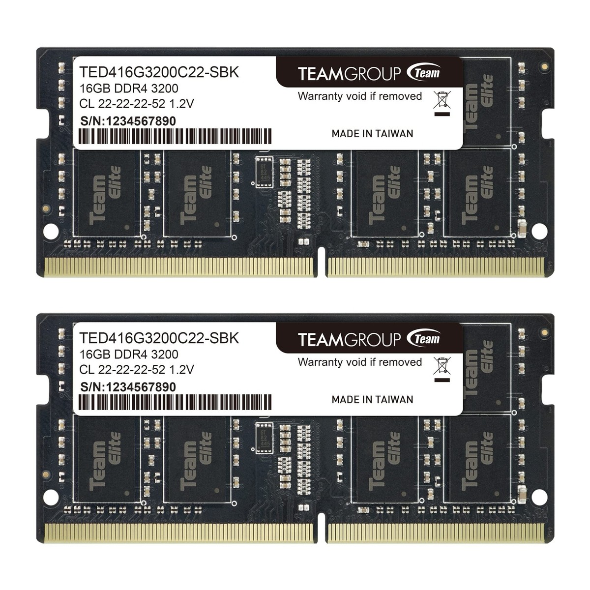 TEAMGROUP ELITE DDR4 32GB Kit (2 x 16GB) 3200MHz (2933MHz or