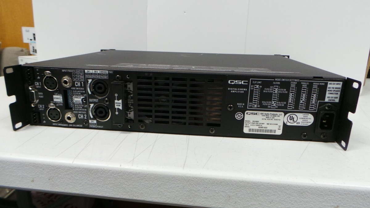 QSC DCA 3022 CINEMA POWER AMPLIFIER 900W 4 OHMS | eBay