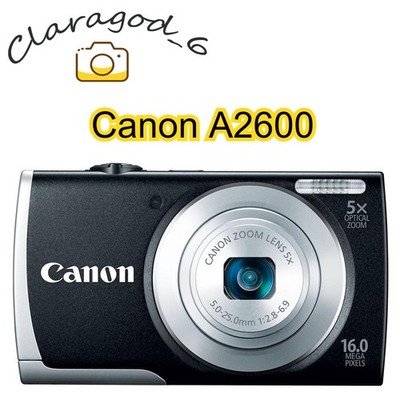 Canon PowerShot A2600 Digital Camera 16MP 5x Optical Zoom with