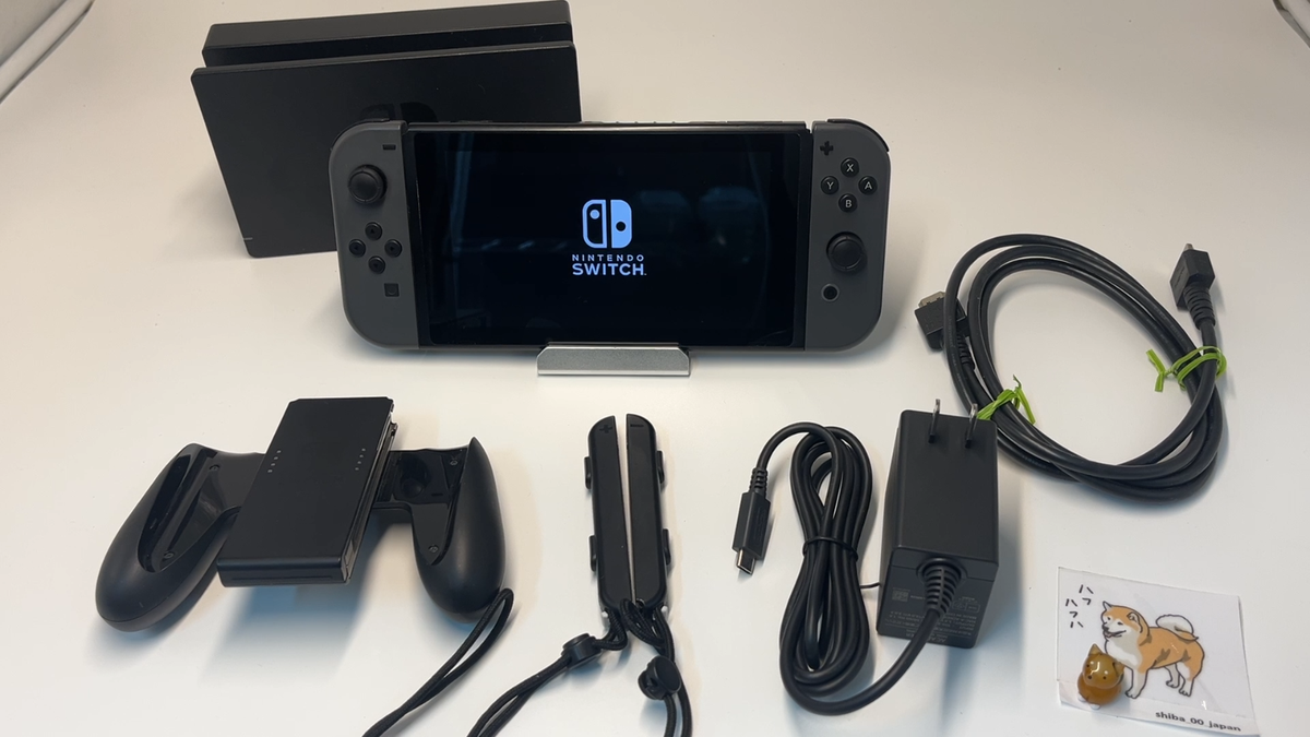 Nintendo Switch Gray Console w/ Joy Con + Dock + Charger +HDMI HAC