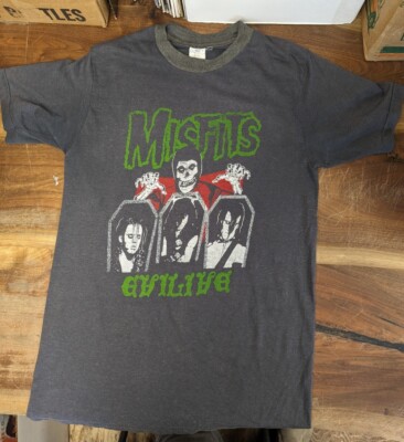 Vintage 1980s MISFITS Evilive T-Shirt Danzig KBD Punk Original L