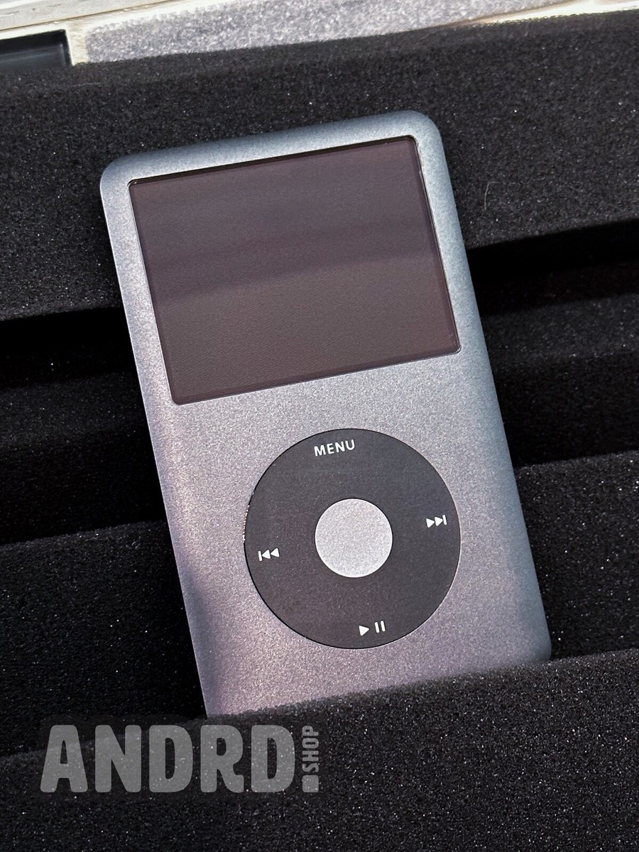 Custom Restored Gray iPod Classic 6th Gen w/ 128GB Flash, New