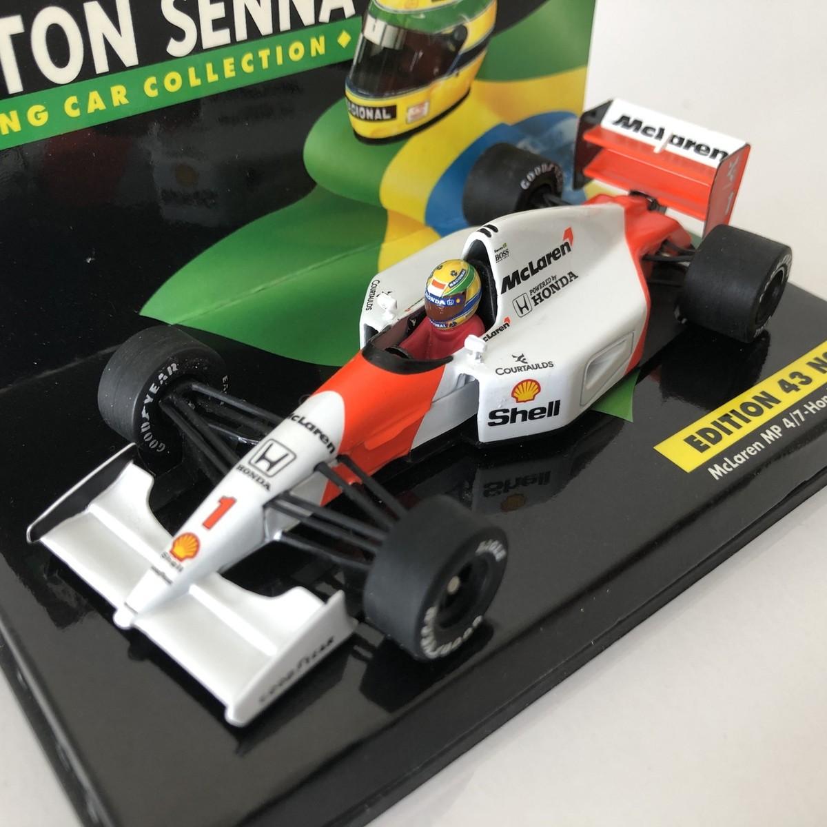 1992 Ayrton Senna McLaren MP4/7 Honda V12 LANG 1:43 Scale Diecast