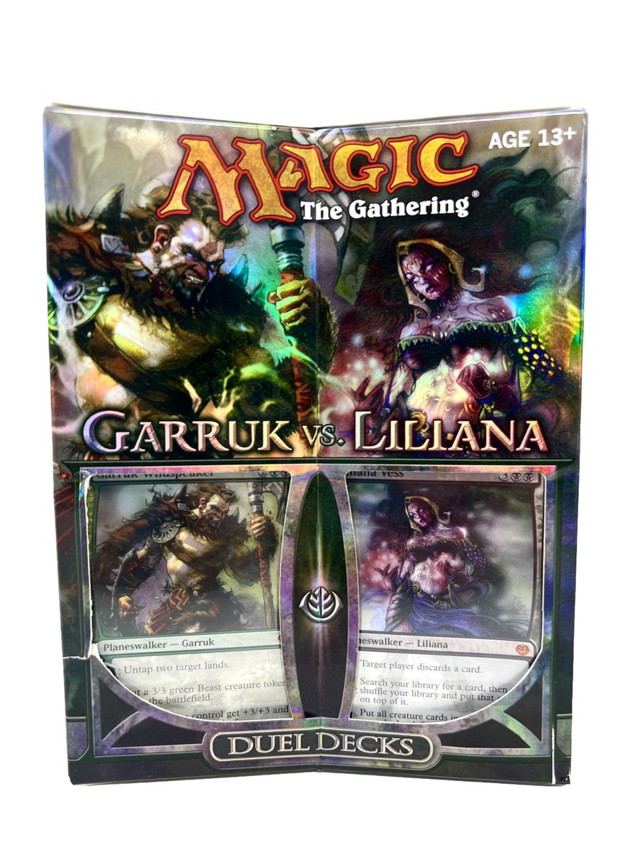 Magic the Gathering MTG Garruk Wildspeaker vs. Liliana Vess Duel