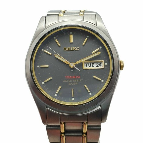 SEIKO DOLCE Vintage Watch Gray TITAN SEIKO Dolce Watch Working