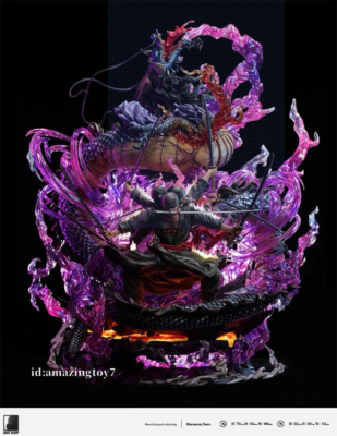 Last Sleep One Piece Roronoa Zoro vs Dragon Kaido Resin Model