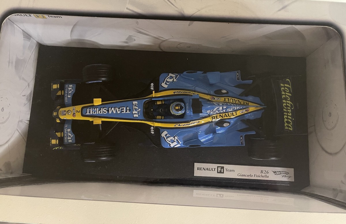 Giancarlo fisichella Renault f1 team R26 hotwheels 1:18 diecast