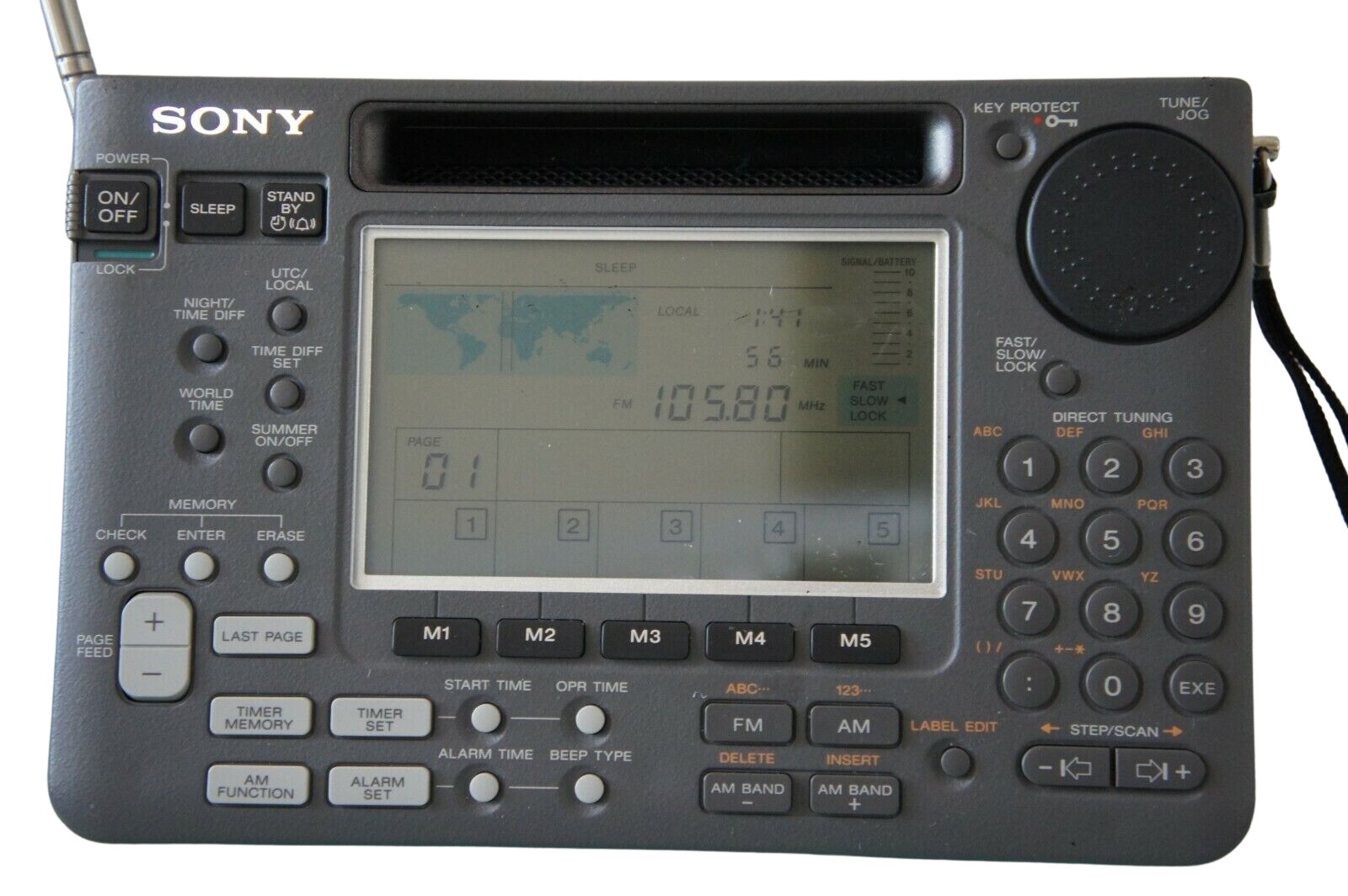 Sony ICF-SW55 World Band Radio LW/MW/SW/FM Stereo Receiver for