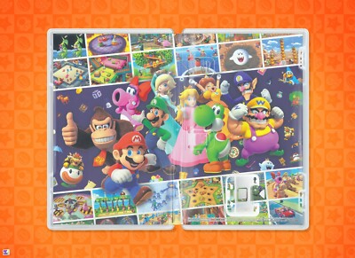 Mario Party Superstars Cover Art: Replacement Insert & Case for