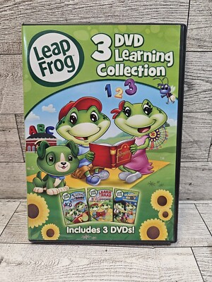 Leapfrog Combo Learning 3 Collection (2015, DVD) and 3 books My