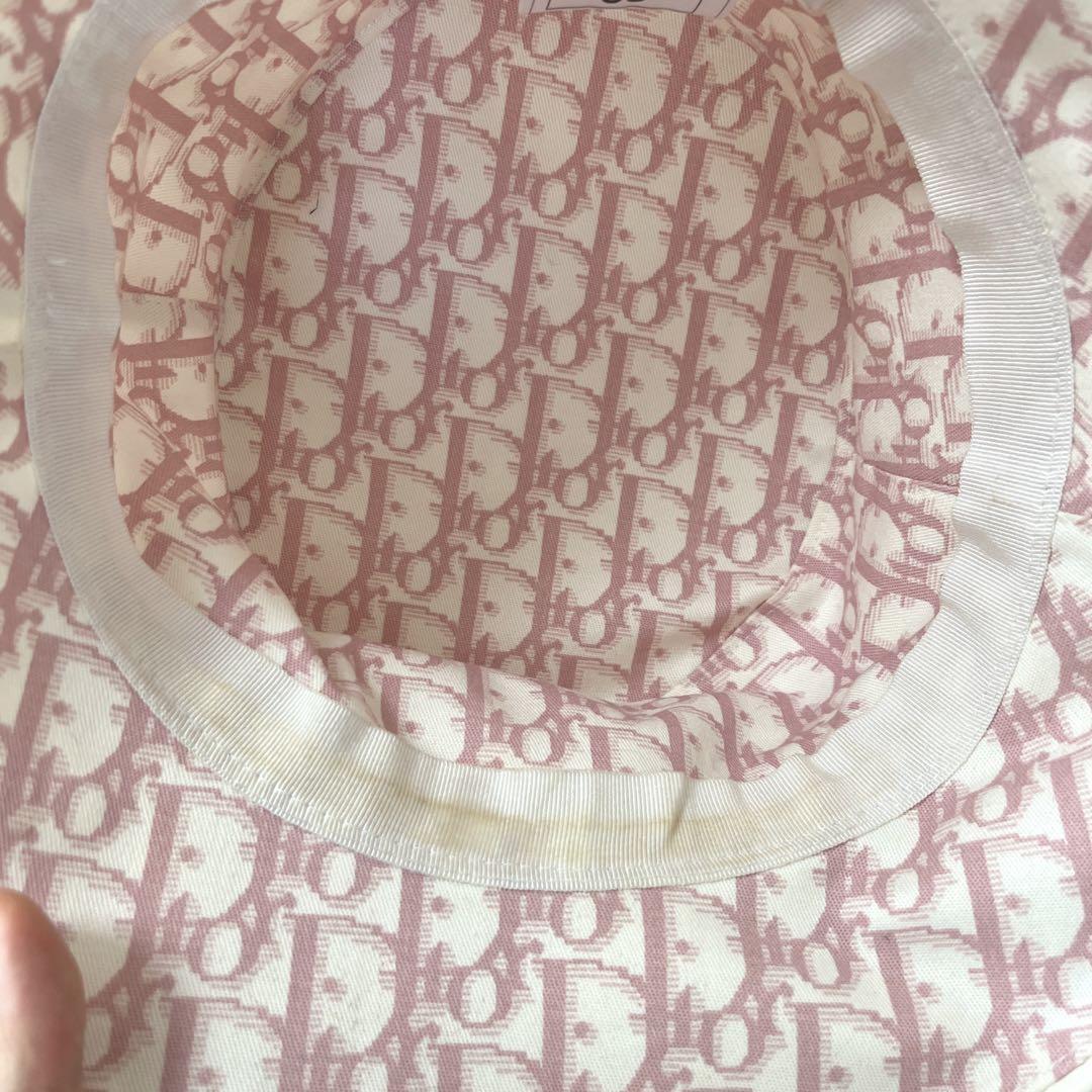 Christian Dior Oblique Trotter Monogram Bucket Hat #58 Rhinestone