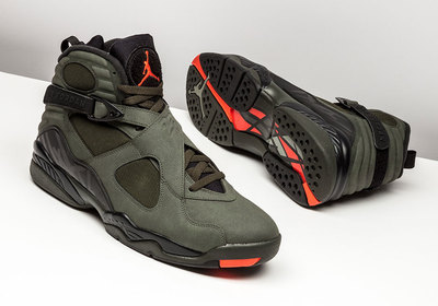 2017 Nike Air Jordan 8 VIII Take Flight Olive Undefeated Size 7y