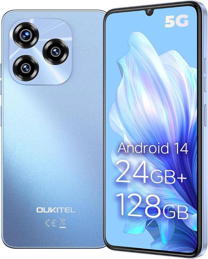 スマートフォン本体 OUKITEL C50 24GB (ram 8+16gb)128gb BLUE