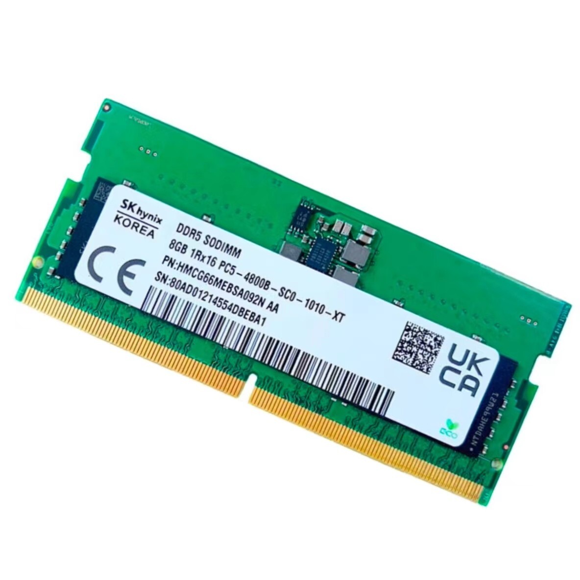 New SK Hynix 16GB (2X 8GB) DDR5 4800MHz PC5-38400 1RX16 Laptop