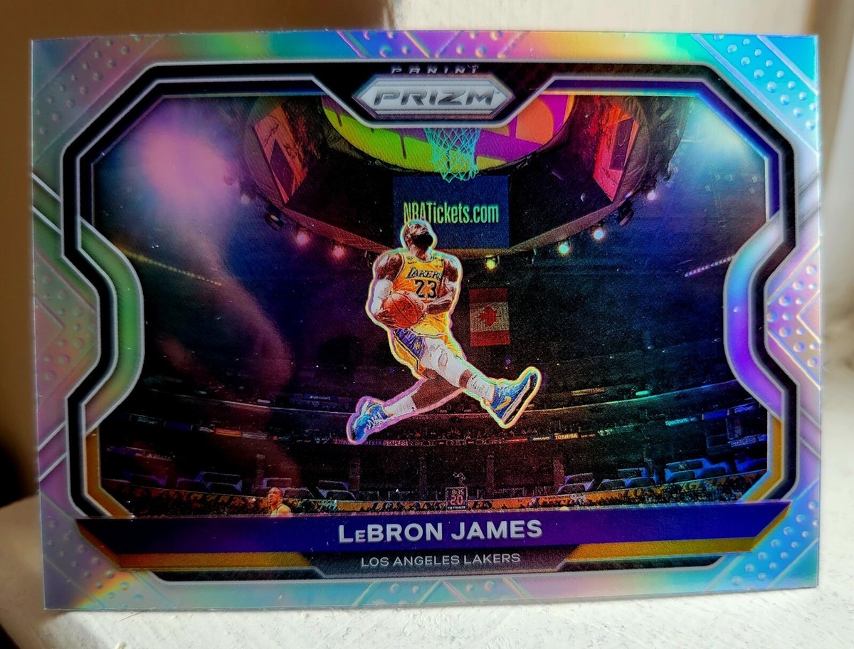 Lebron James 2021-22 Panini Prizm Silver Prizm Kobe Tribute Dunk