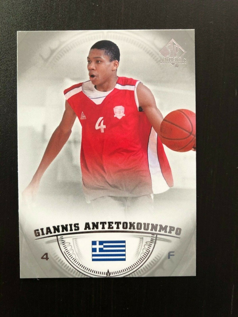 2013-14 Giannis Antetokounmpo Filathlitikos Rookie Card Greece RC
