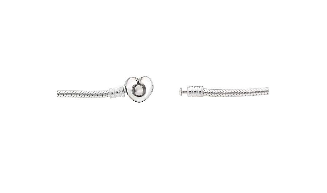 Pandora Women Iconic Heart Bracelet Set with 2 Clips & 1 Charm