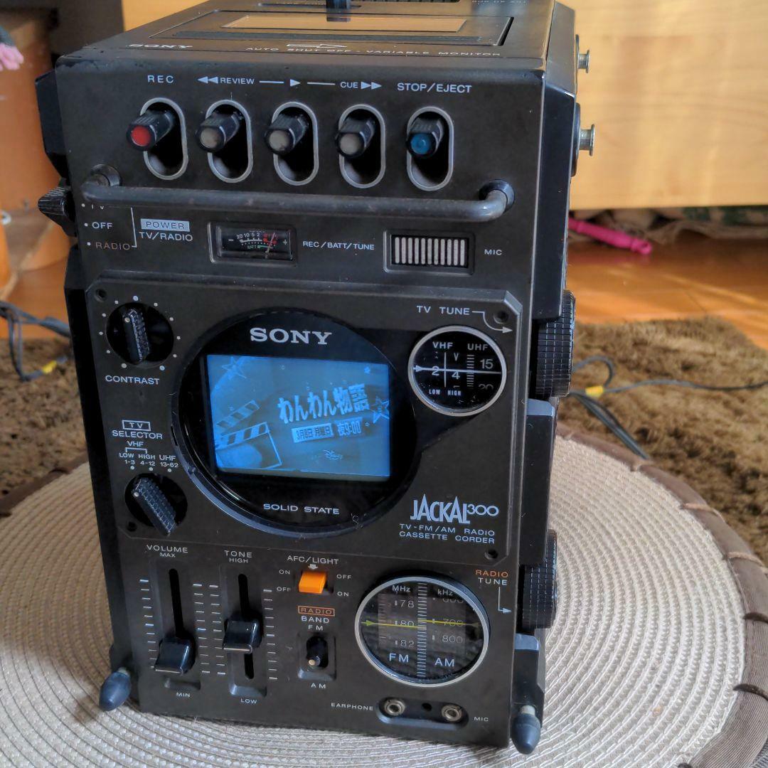 Sony FX-300 Jackal TV FM AM Receiver Cassette Recorder W/Ac