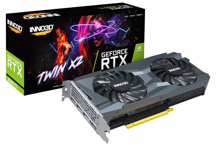 Inno3D GeForce RTX 3060 Ti TWIN X2 OC LHR 8GB GDDR6 Graphics Card