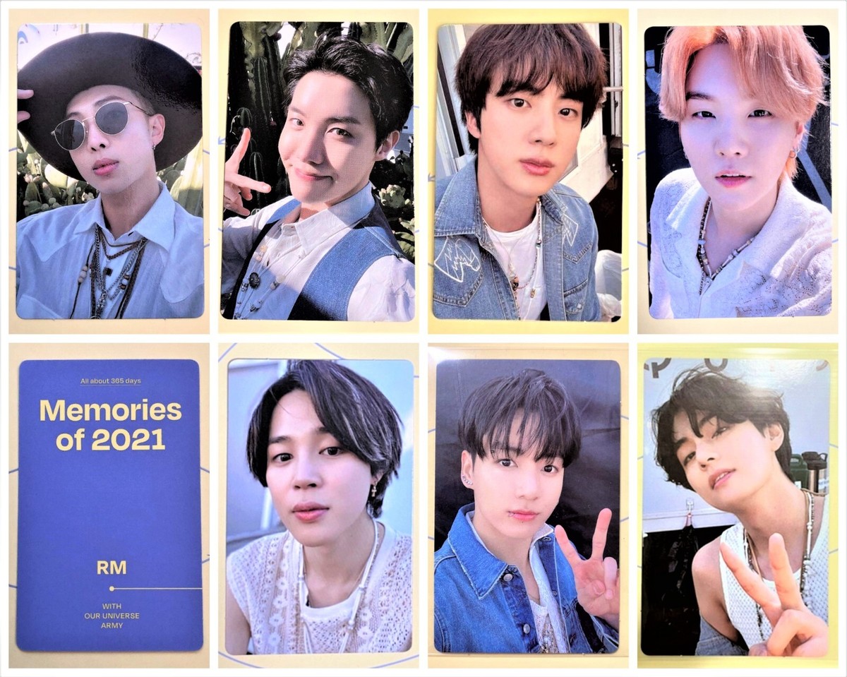 BTS Memories 2021 DIGITAL CODE Limited Official Photocard Photo