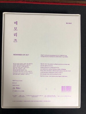 BTS Memories of 2017 BluRay NO Photocard Jungkook V Jimin Suga Jin