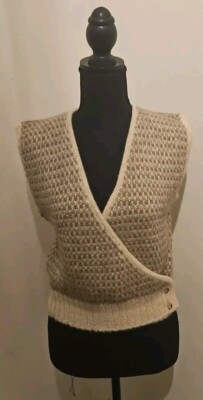 Brooks Brothers Women's Wool Alpaca Sweater Vest 80s Vintage