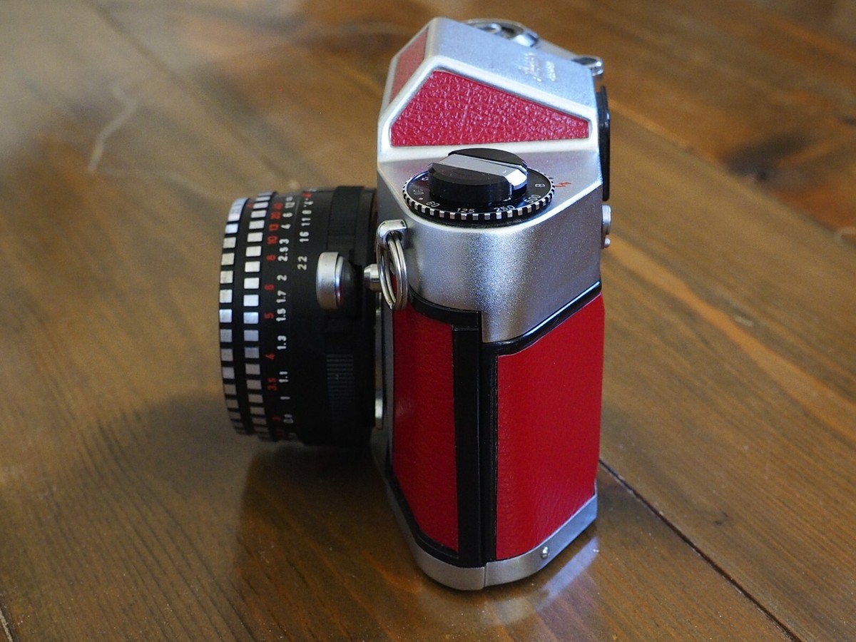 Ihagee Exa 500 1:2,8 f=50 mm Domiplan red leather, collectible | eBay