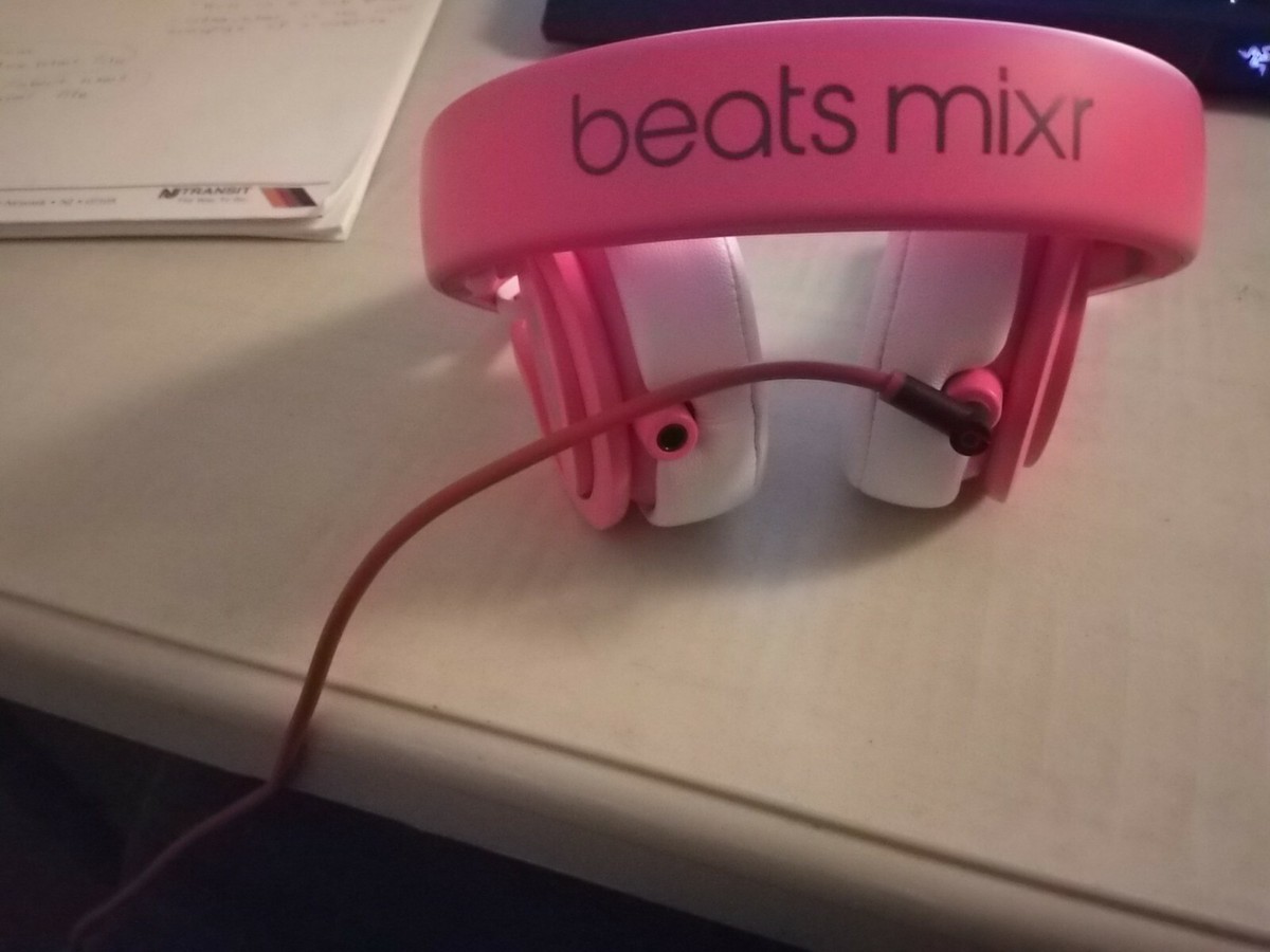 Beats MixR Professional Dj Headphones Pink White Discontinued | eBay