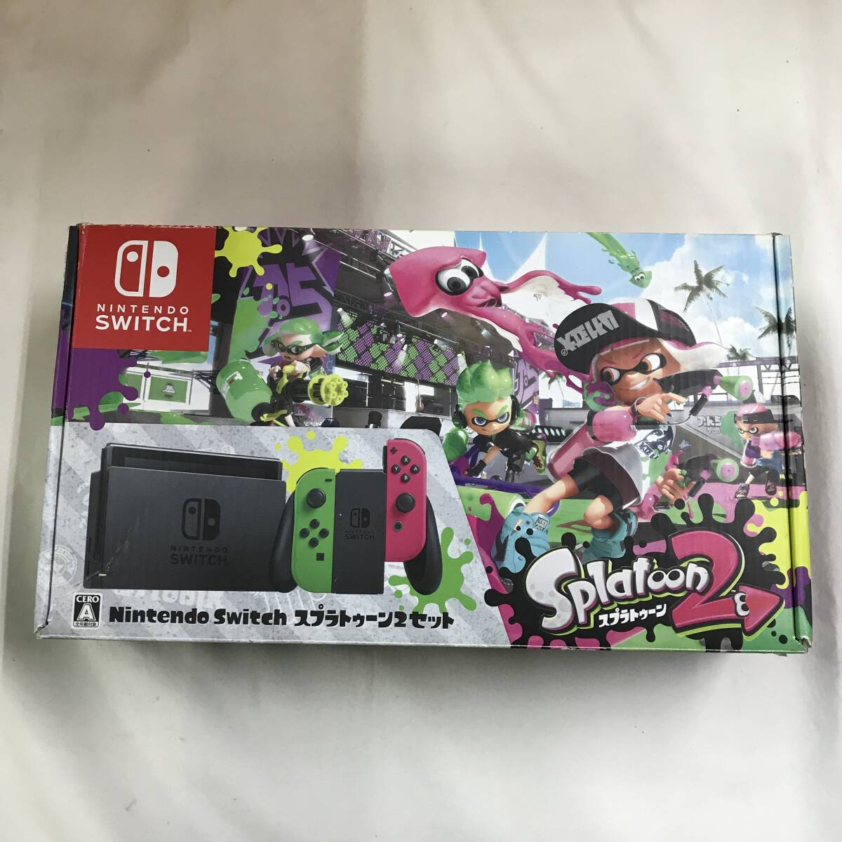 Nintendo Switch Console System Splatoon 2 Neon Pink/Neon Green