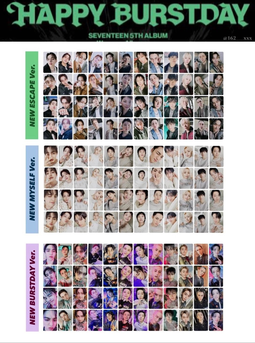 SEVENTEEN HAPPY BURSTDAY NEW ESCAPE MYSELF BURSTDAY ver. 5th Album