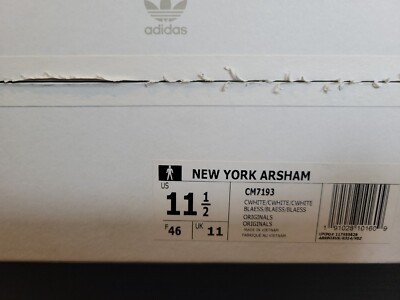 Size 11.5 - Daniel Arsham x adidas New York Chalk White for sale