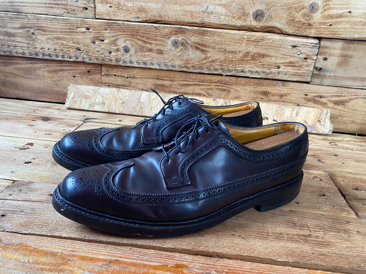 FLORSHEIM IMPERIAL 'Kenmoor' Brown Shell Cordovan Wingtip Dress