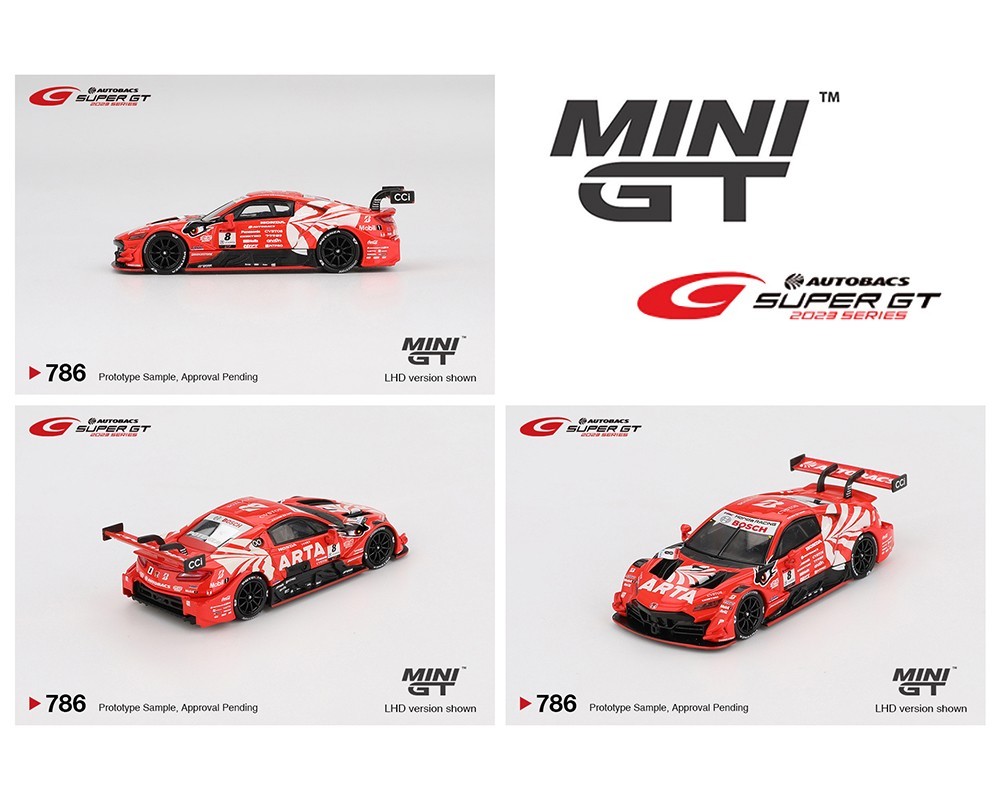 Mini GT Honda NSX-GT Type S GT500 #8 ARTA MUGEN NSX-GT #786 1/64