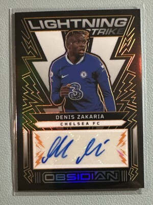 DENIS ZAKARIA 2022-23 Panini Obsidian Lightning Strike Autograph