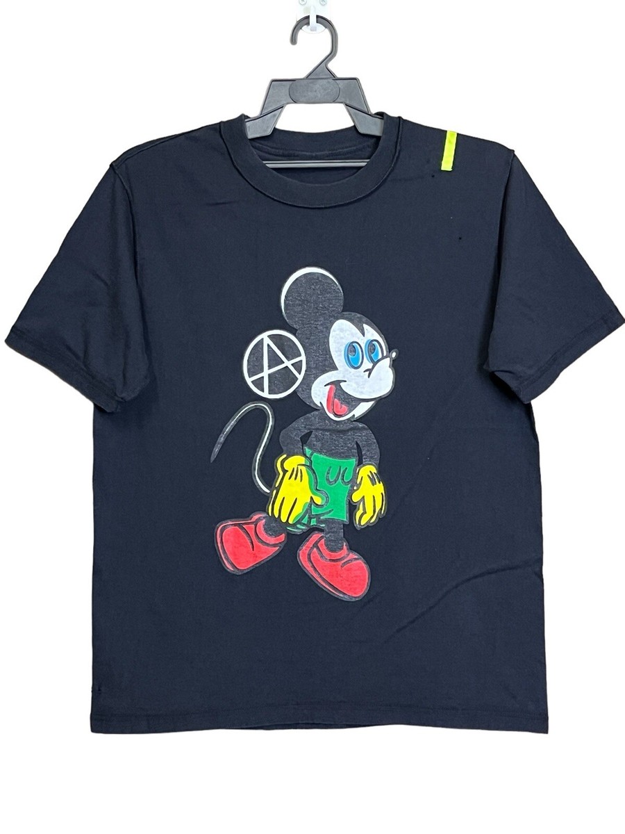 NEXUS 7 VII X MICKEY MOUSE RASTA ANARCHY REVERSIBLE PRINT T SHIRT