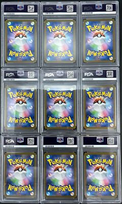 PSA 10 Sequential Complete Set 9 Yu Nagaba Eevee's Promo Pokemon