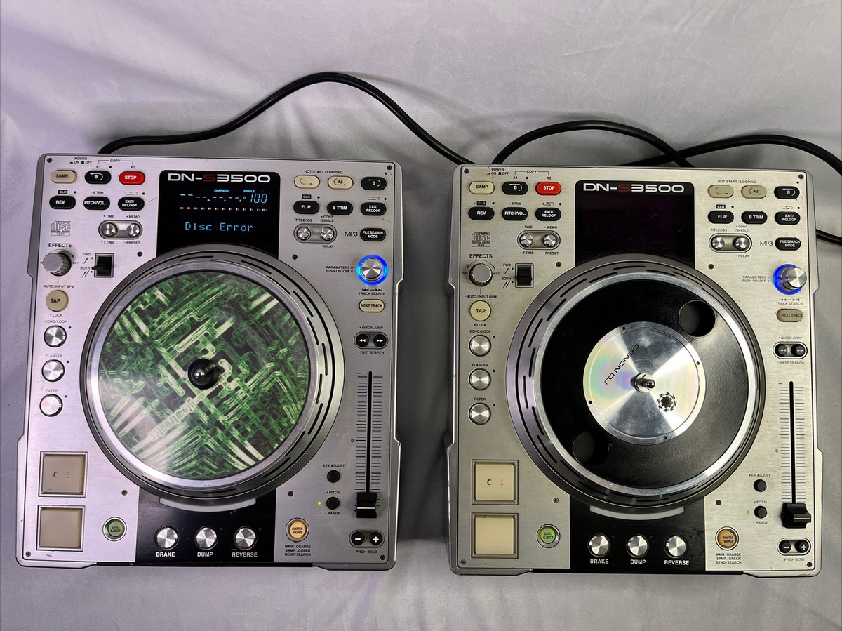 2X Denon DN-S3500 Professional DJ Turntable CD/MP3 Player FOR